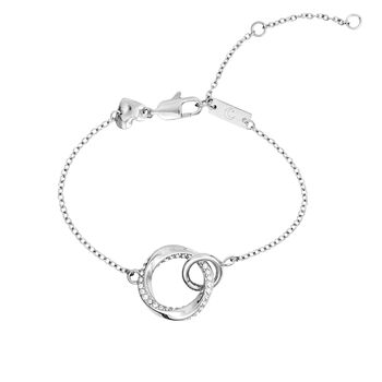 Personalised Glistering Eclipse Bracelet In Silver, 4 of 5