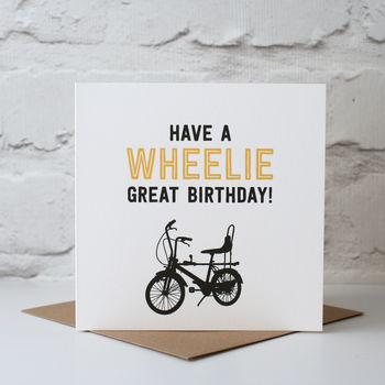 Wheelie Great Birthday Card, 3 of 5