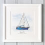 Personalised Watercolour Boat Sketch, thumbnail 1 of 7