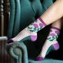 Women's Bamboo Socks Scottish Thistle, thumbnail 1 of 5