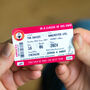Personalised Football Ticket Wallet Insert For Dad, thumbnail 5 of 7