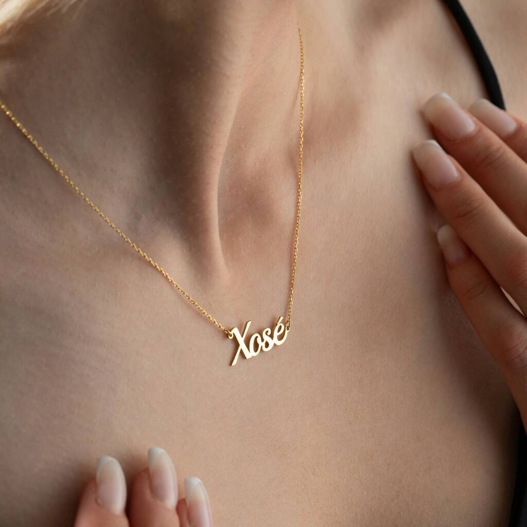 Name Necklace In Spanish By Potiega
