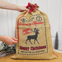 Traditional Christmas Gift Sack Christmas Present Sack, thumbnail 7 of 8