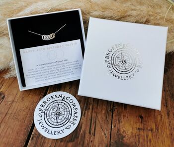 Handmade Sterling Silver 60th Birthday Necklace, 2 of 11