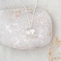 Hawthorn Blossom Necklace In Silver, thumbnail 1 of 4