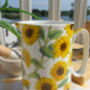 Medium China Jug In Sunflower Design, thumbnail 3 of 10