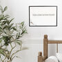 Personalised Framed Stone Wall Famous Sayings Print, thumbnail 6 of 7