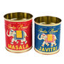 Set Of Two Indian Spices Storage Tins, thumbnail 4 of 4