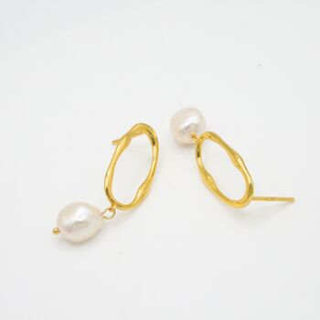 Freshwater Pearl Drop Bridesmaid Earrings, 5 of 9