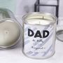 First Father's Day Paint Pot Scented Candle For Dad, thumbnail 2 of 10