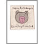 Personalised Bear Birthday Card For Her, thumbnail 7 of 12