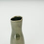 Handmade Stoneware Dark Green Bud Vase For Flowers, thumbnail 3 of 4