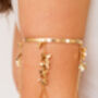 Bohemian Butterfly Gold Plated Upper Arm Cuff, thumbnail 2 of 8