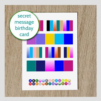 Personalised Secret Message Greetings Card Puzzle Art, 12 of 12