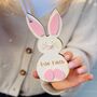 Personalised Wooden Easter Bunny Decoration, thumbnail 1 of 2