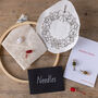 Christmas Wreath Embroidery Kit, thumbnail 2 of 2