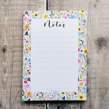 A6 Floral Border Notepad, 2 of 4
