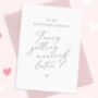 Groom Fancy Getting Married Later Wedding Day Card, thumbnail 1 of 3
