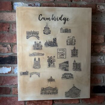 Personalised Map Hand Drawn Canvas Artwork, 2 of 12