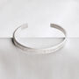 Personalised Men's Sterling Silver Cuff Bracelet, thumbnail 2 of 6