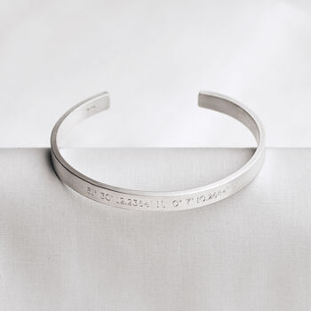 Personalised Men's Sterling Silver Cuff Bracelet, 2 of 6
