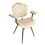 Austin Moleskin Oyster Cream Two Carver Dining Chairs, thumbnail 1 of 3