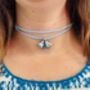Moth Glitter Charm Necklace / Nature Inspired Gift / Forest Lover Gift / Cute Nature Accessories, thumbnail 7 of 9