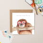 Sloth In Heart Glasses Valentine's Card, thumbnail 1 of 3