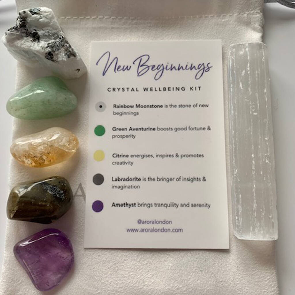 New Beginnings Crystal Wellbeing Kit For Inspiration, 1 of 5