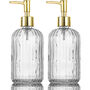 Two Pack Versatile Glass Soap Dispenser Bottle Pump, thumbnail 5 of 12