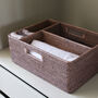 Marbury Taupe Rattan Storage Organiser, thumbnail 4 of 4