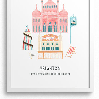 Personalised Brighton City Print, 4 of 6