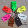 Teacher Gift Personalised Leather Rabbit Key Fob, thumbnail 6 of 8