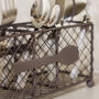 Wire Cutlery Holder With Handle, thumbnail 3 of 6