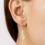 Stand Tall Stand Proud Sterling Silver Giraffe Hook Earrings, thumbnail 3 of 9