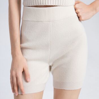 High Rise Cashmere Shorts, 2 of 5