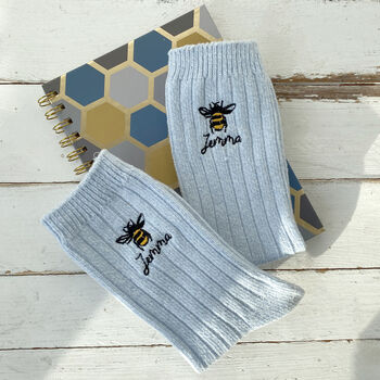 Bee Sock And Notebook Letterbox Gift Set, 3 of 4