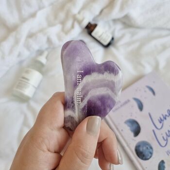 Amethyst Affirmation Gua Sha For Clarity And Calm, 2 of 4