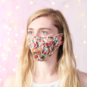 Floral Adult Face Mask With Filter, 2 of 4