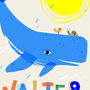 Whale Personalised Name Print, thumbnail 2 of 12