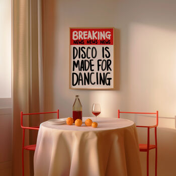 Breaking News Print: Disco, 4 of 6