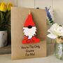 Personalised Valentines Card Boyfriend Gnome, thumbnail 2 of 4