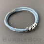 Personalised Blue Denim Cord Secret Message Bracelet, thumbnail 1 of 2