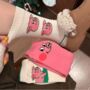 Novelty Fun Socks Size Five To Nine ~ Percy Pig Socks Three Pack, thumbnail 3 of 5
