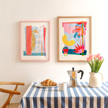 Colourful Abstract Leaf Print Set – Vibrant Modern Wall Art Trio, 2 of 12