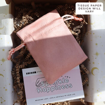 Rose Quartz Angel Crystal 4cm With Gift Bag, 5 of 5