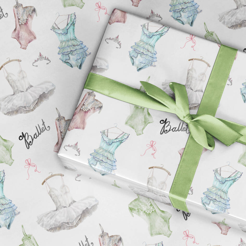 Ballet Wrapping Paper Roll Or Folded, 1 of 3