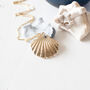 Gold Plated Seashell Necklace, thumbnail 2 of 8
