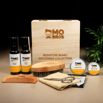Personalised Wooden Beard Care Kit Best Selling Gift, 5 of 8