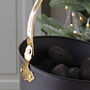 Black Brass Handle Coal Bucket, thumbnail 4 of 5